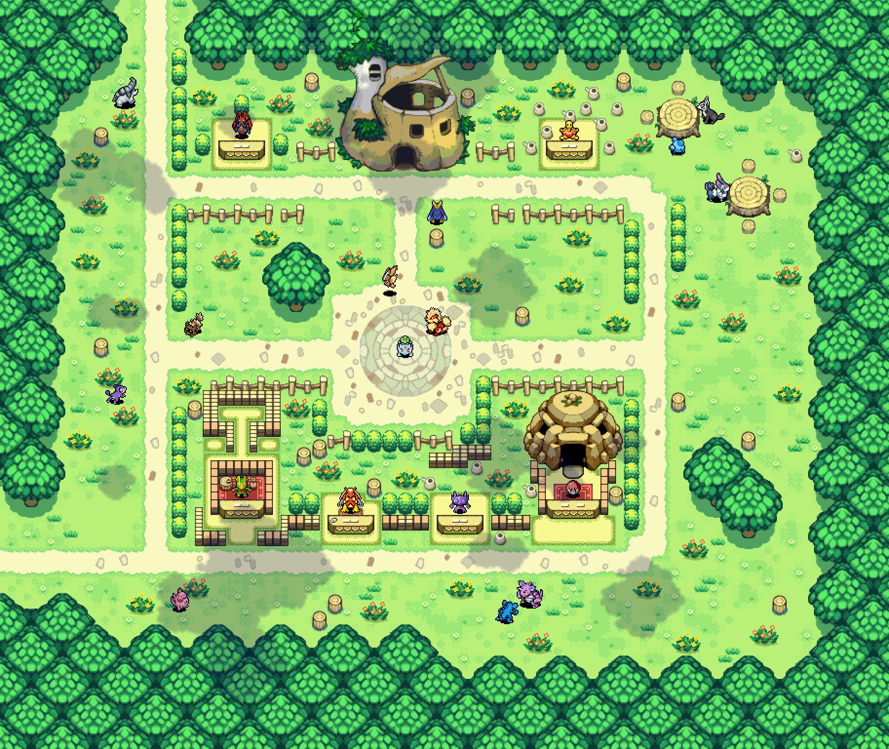 Full view of Base Town